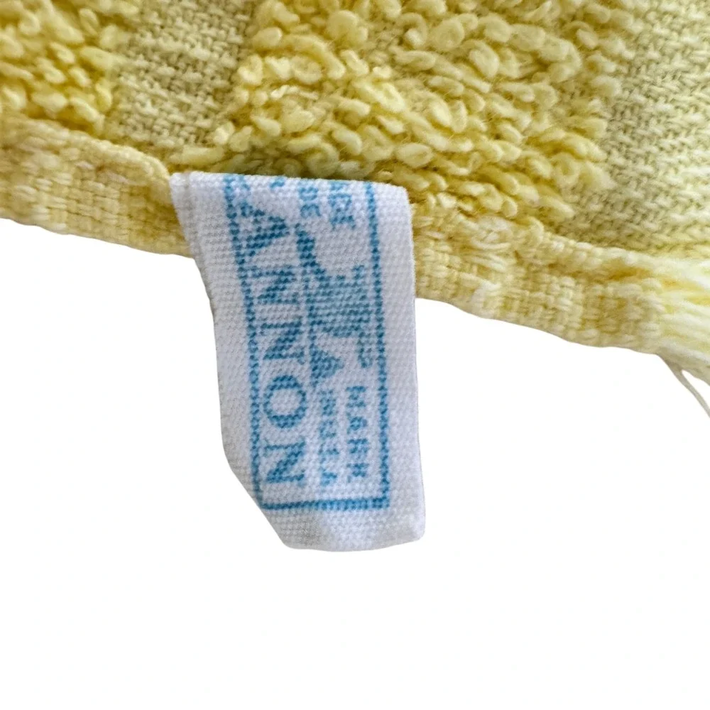 Cannon Yellow Novelty Hand Towel Set 3 Boss Slave Guests Harem Pinup Vintage